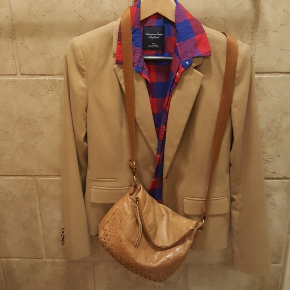 Soft red and blue American Eagle plaid shirt